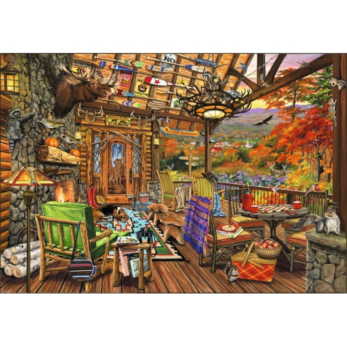 Puzzle Adirondack Porch