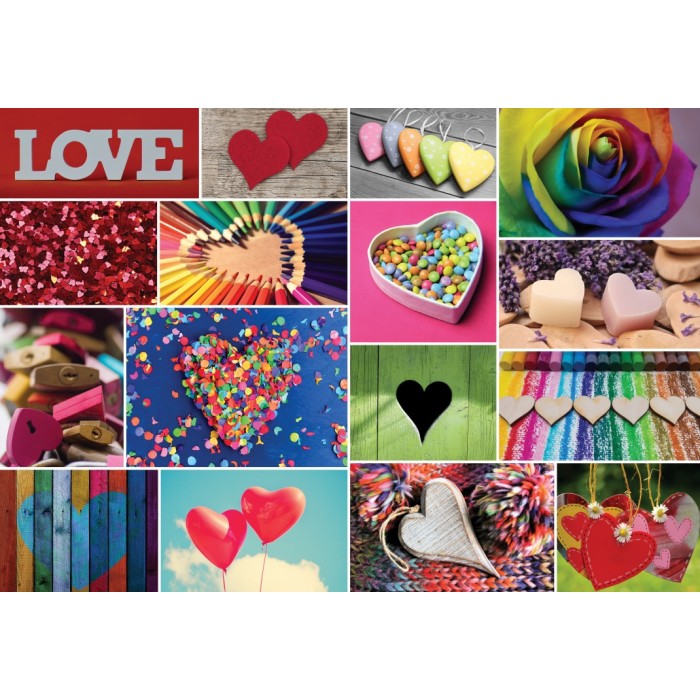 Puzzle Collage - Love in Color
