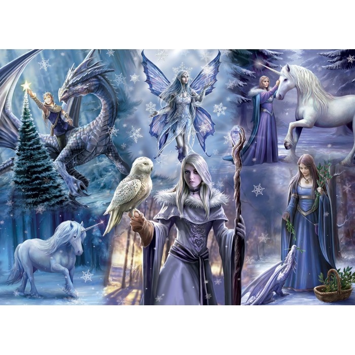 Puzzle Anne Stokes - Winter Fantasy