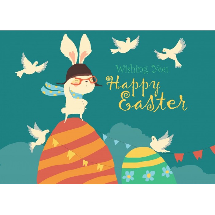 Puzzle Happy Easter Bunny