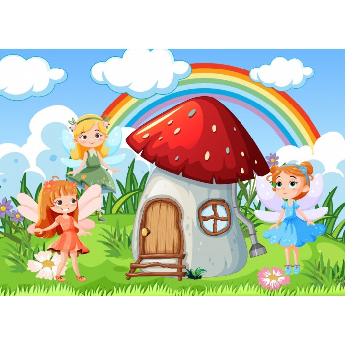 Puzzle Les Fées et la Maison Champignon
