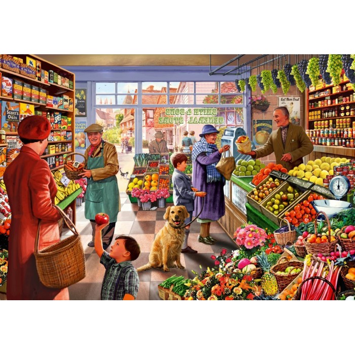 Puzzle Village Greengrocer