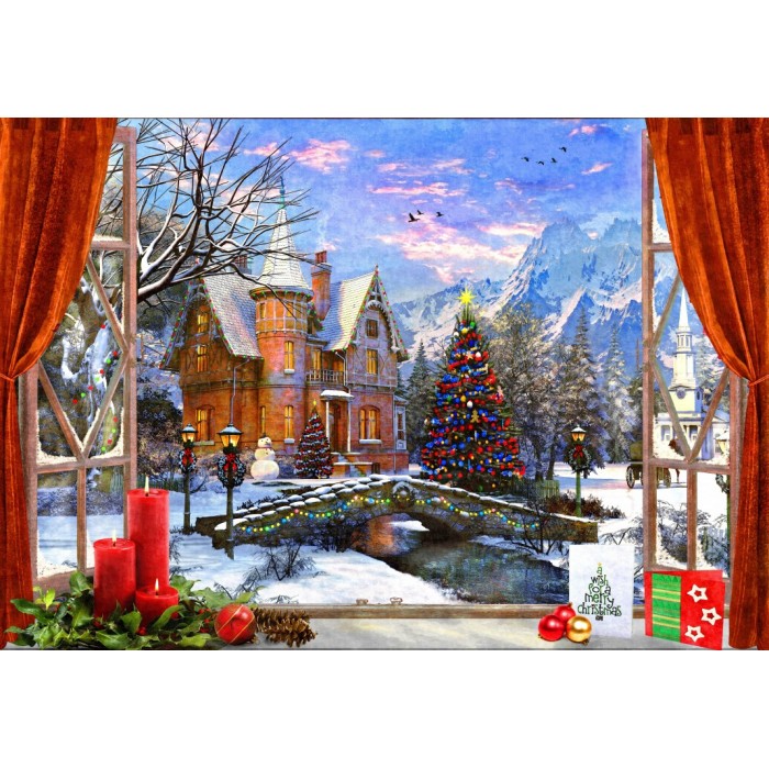 Puzzle Christmas Mountain View
