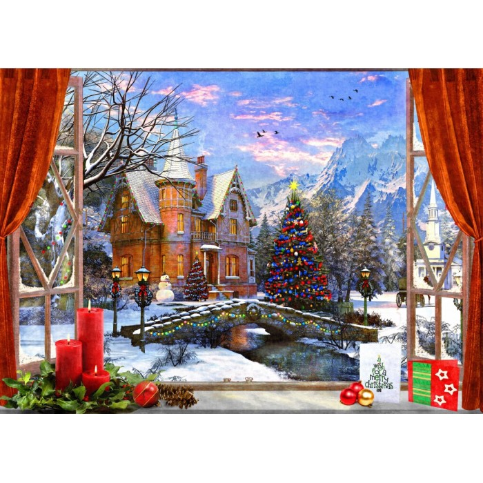 Puzzle Christmas Mountain View