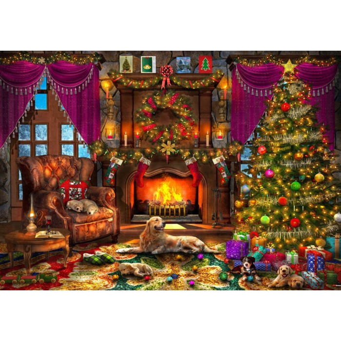 Puzzle Cosy Christmas Room