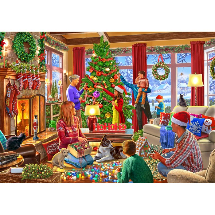 Puzzle Christmas Decorating
