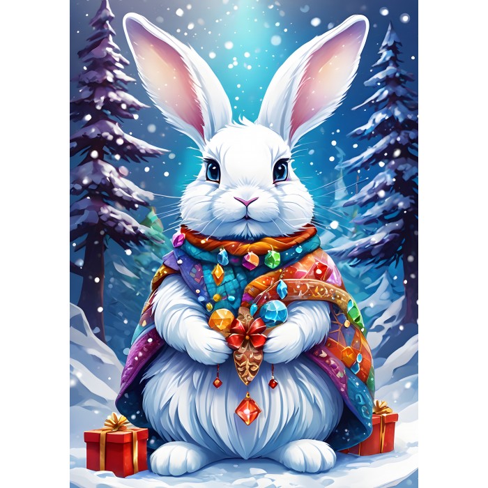 Puzzle Winter Bunny