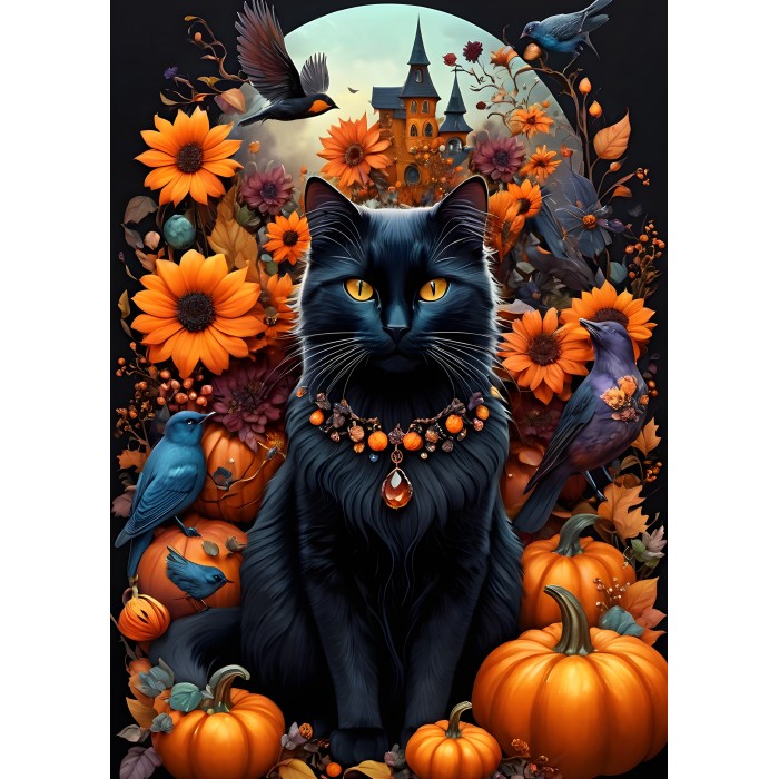 Puzzle Autumn Cat