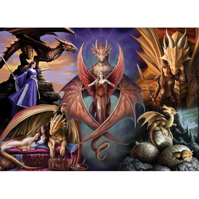Puzzle Anne Stokes - Dragon Fellowship