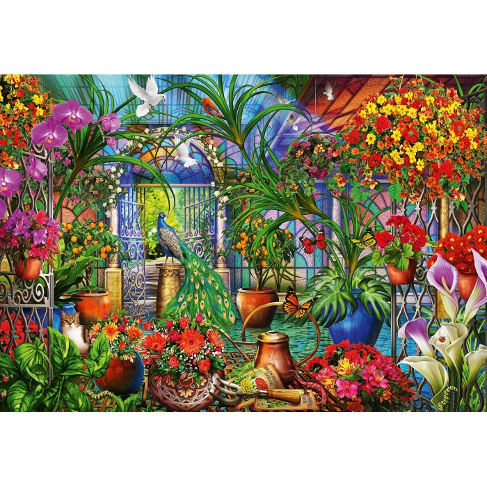 Puzzle Tropical Green House