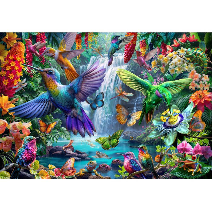 Puzzle Tropical Hummingbirds