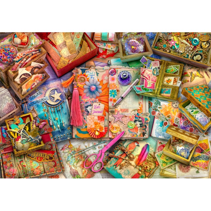 Puzzle The Junk Journaler's Desk