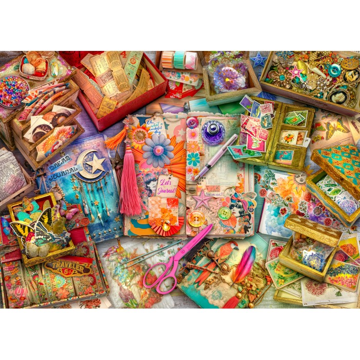 Puzzle The Junk Journaler's Desk