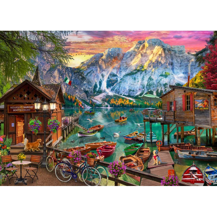 Puzzle Lago Di Braies, Italy