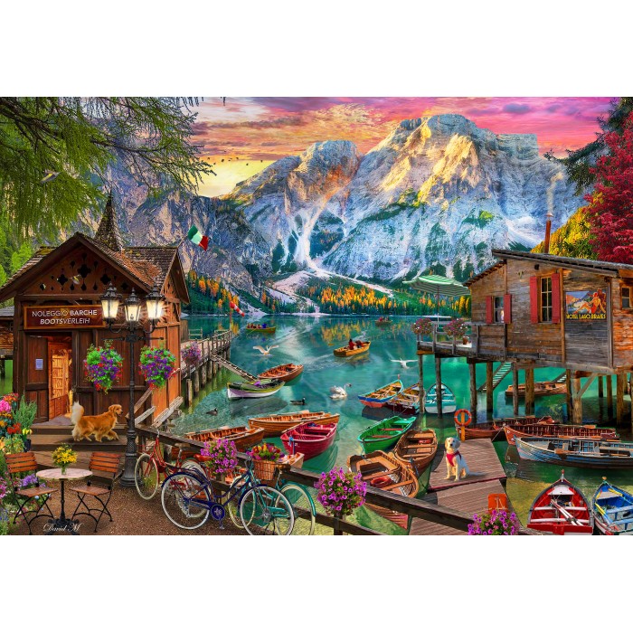 Puzzle Lago Di Braies, Italija