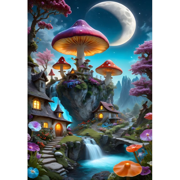 Puzzle Mushroom Town