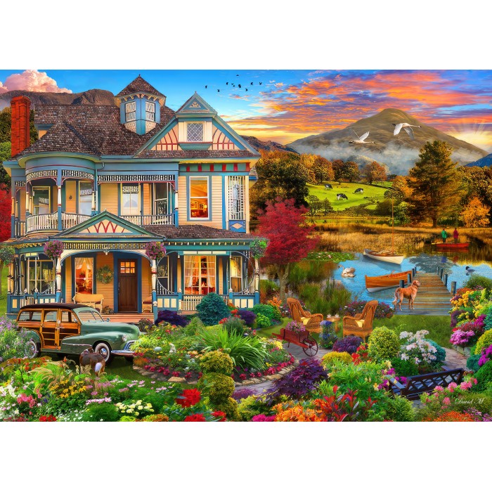 Puzzle Vrt seoske kuće