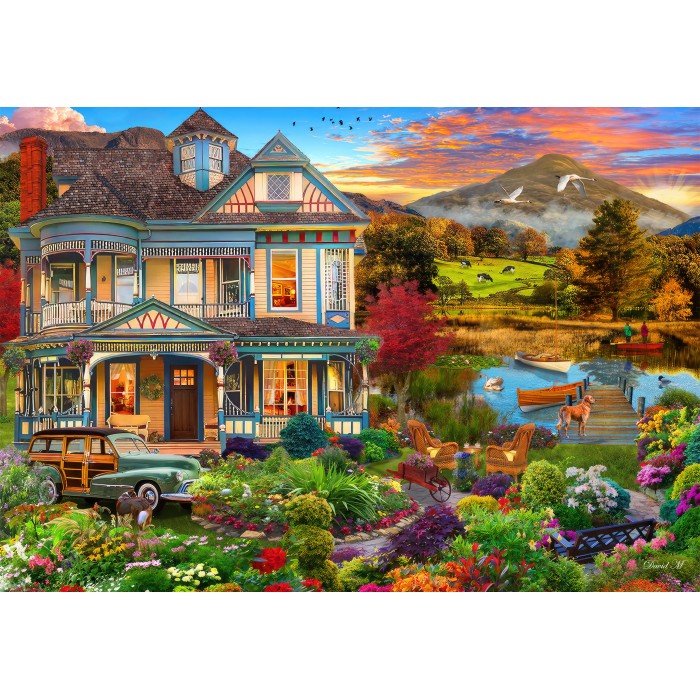 Puzzle Vrt seoske kuće