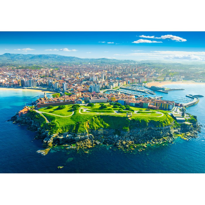 Puzzle Pogled na Gijón - Asturija, Španija