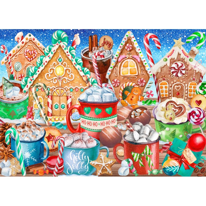 Puzzle Candy Canes And Cocoa