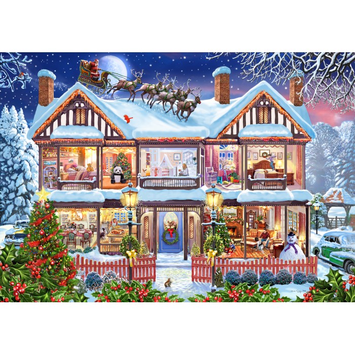 Puzzle Božićna kuća