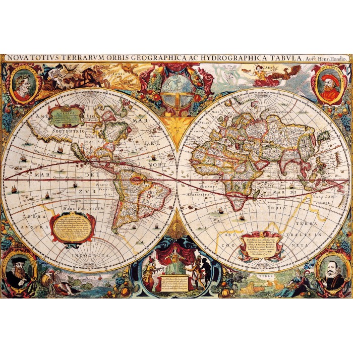 Puzzle Antique World Map