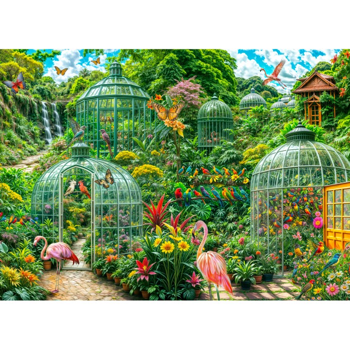 Puzzle Staklenici u vrtu