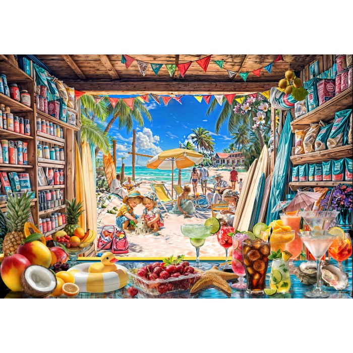 Puzzle Pogled na plažu
