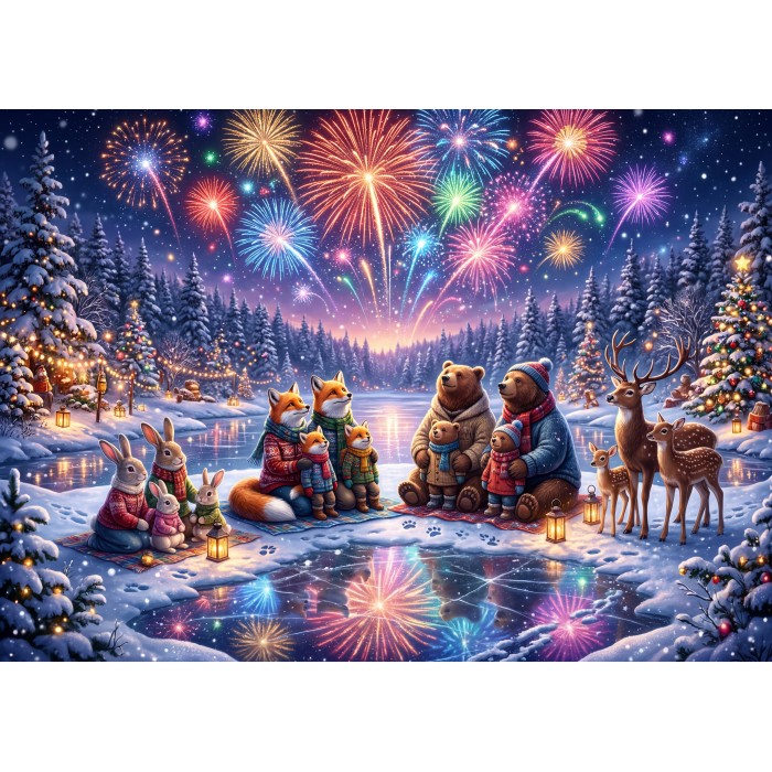 Puzzle Zimski vatromet