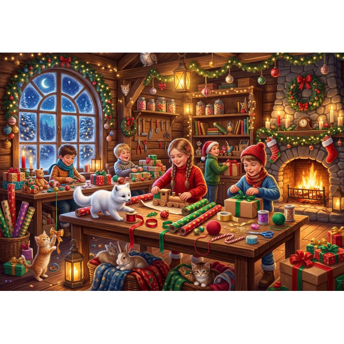 Puzzle Božićne pripreme