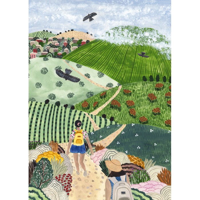 Puzzle Planinarenje kroz vinograde