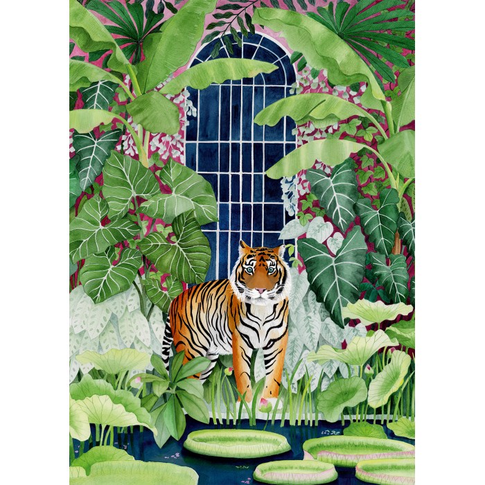 Puzzle Tigar u stakleniku