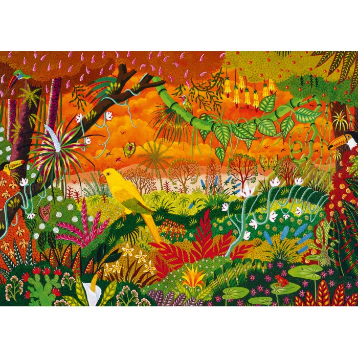 Puzzle Sunčani papagaj