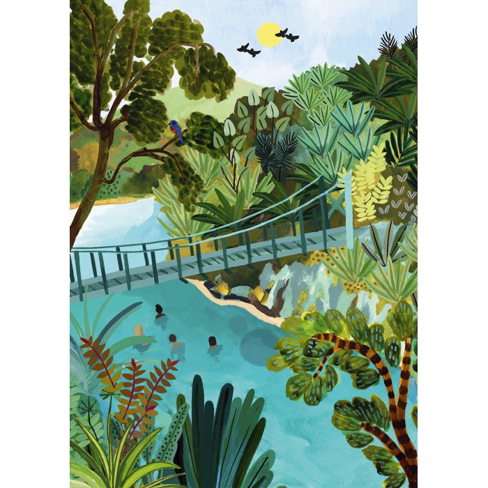 Puzzle Blue Pools na Novom Zelandu