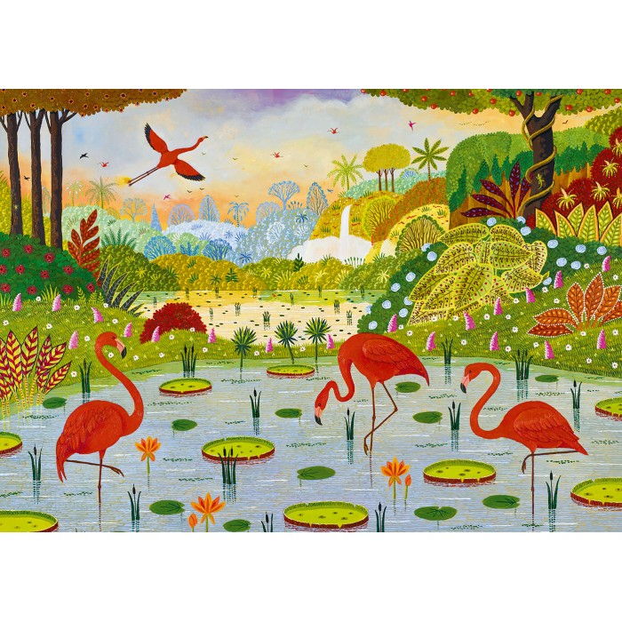 Puzzle Karipski flamingosi