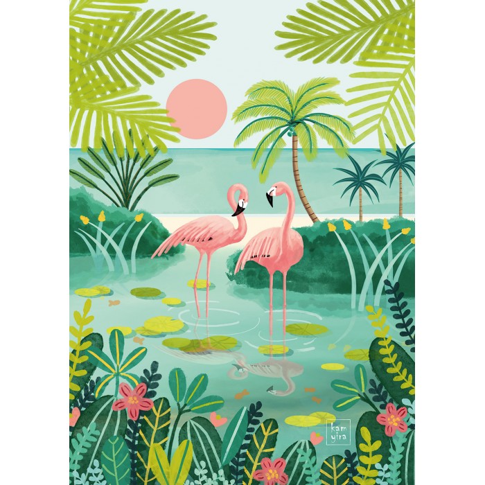 Puzzle Flamingo