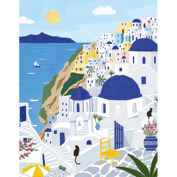 Puzzle Santorini