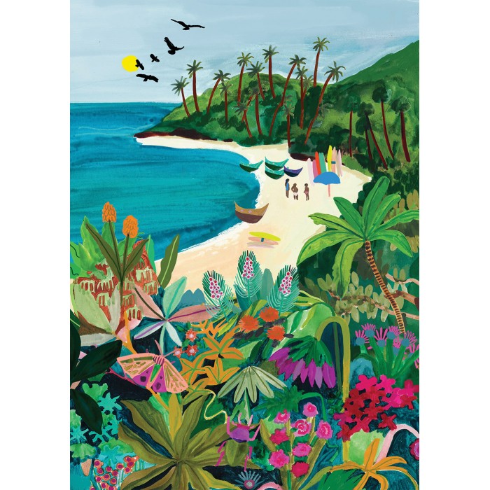 Puzzle Leptir na plaži