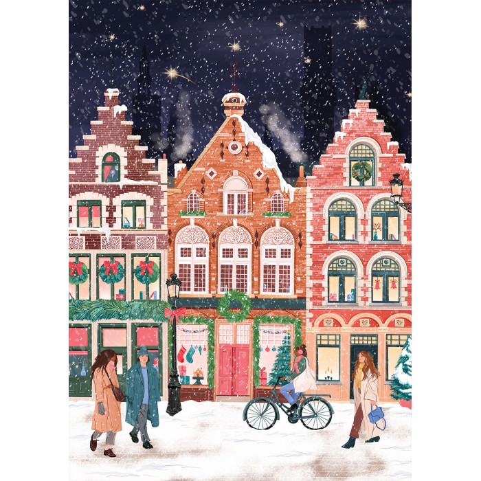 Puzzle Brugge za Božić