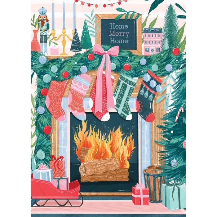 Puzzle Božićni kamin