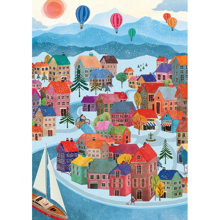 Puzzle Zimsko selo