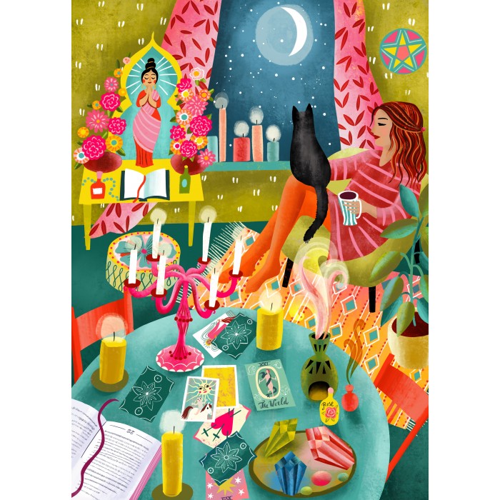 Puzzle Magical Moonlight Reading Room