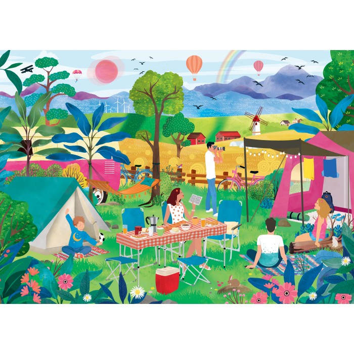 Puzzle Kampiranje ljeti
