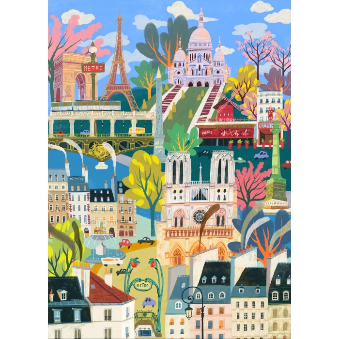 Puzzle Pariz, ljubavi moja