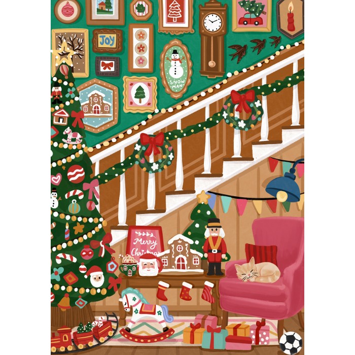 Puzzle Božićne stepenice