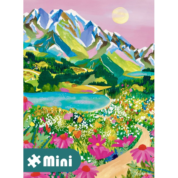 Mini Puzzle - Lever de Soleil sur les Alpes