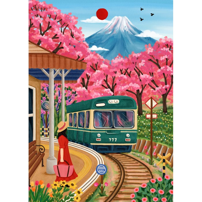 Puzzle Fuji Blossoms