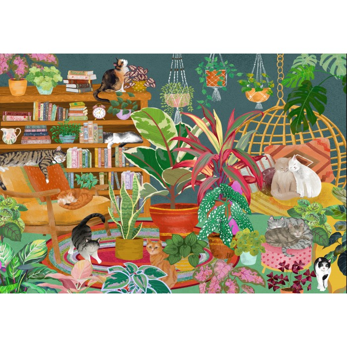 Puzzle Boho mačke