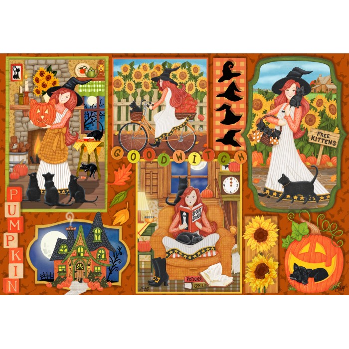 Puzzle Halloween prijatelji