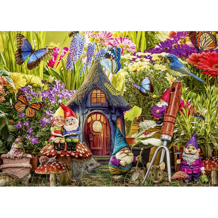 Puzzle Vrt patuljaka